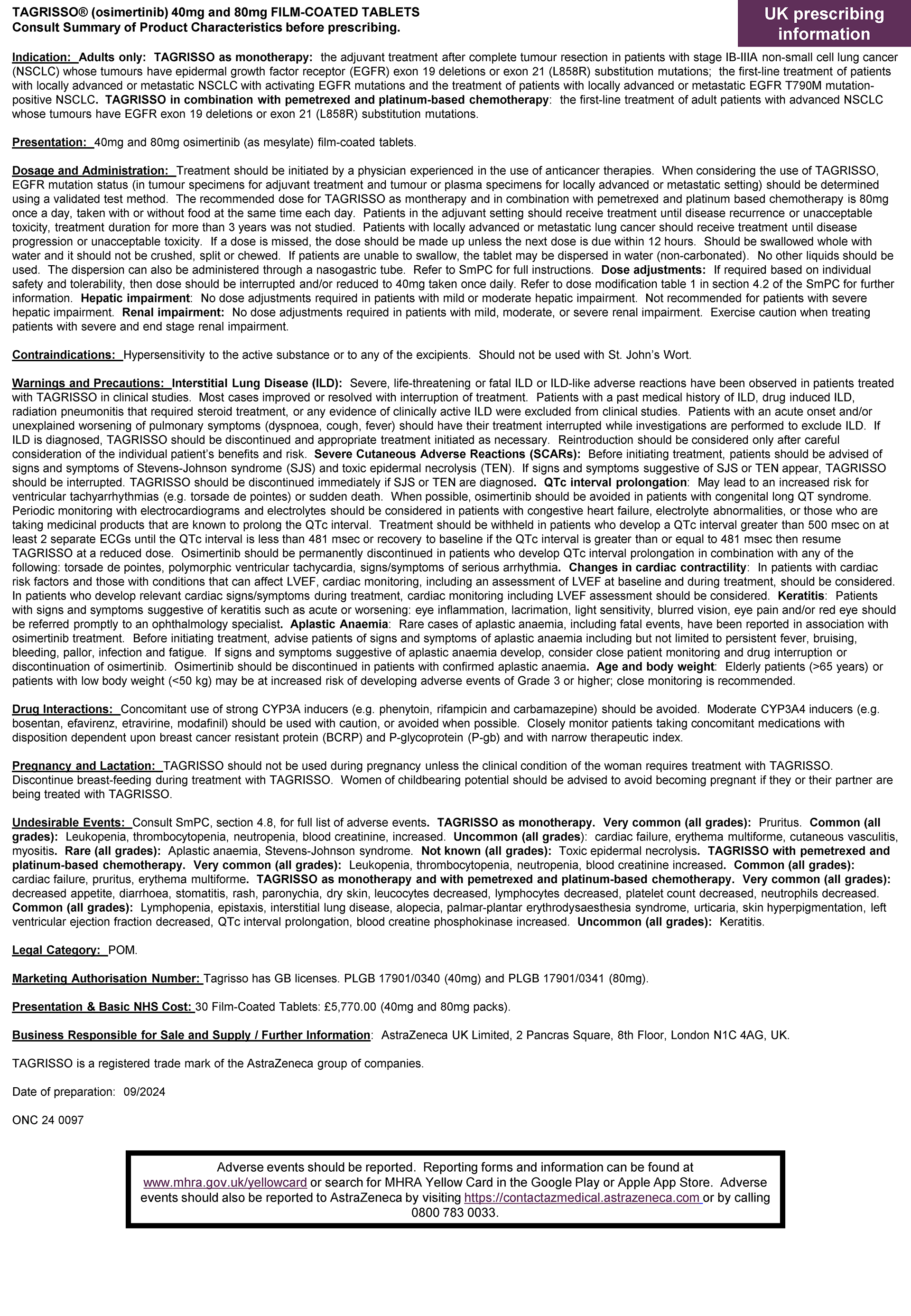 adaura info sheet
